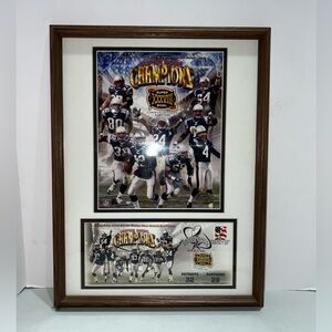 New England Patriots Framed Super Bowl XXXVIII Champions Poster